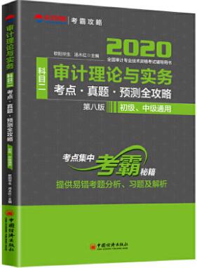 备考2023年审计师考试用书:审计理论与实务考点真题预测全攻略（初中级通用）