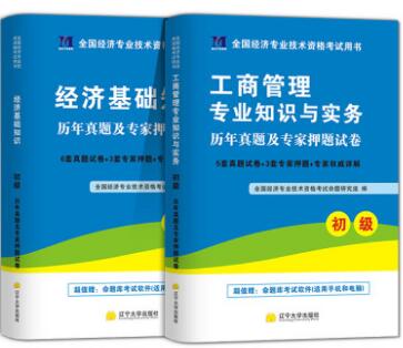 2020年初级经济师考试历年真题及专家押纲点题试卷:经济基础知识+工商管理知识与实务（共2本）