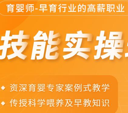 2020年四级育婴师网课培训-技能实操班