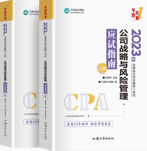 2023年注册会计师考试梦想成真：公司战略与风险管理应试指南cpa同步辅导习题